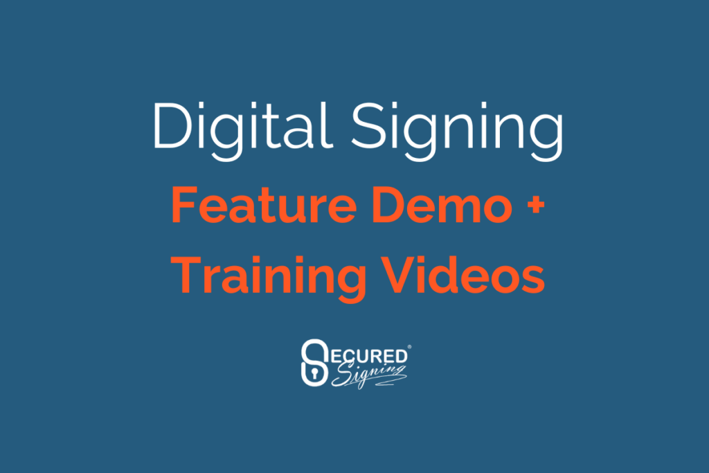 Support Centre - Digital Signing Training Videos