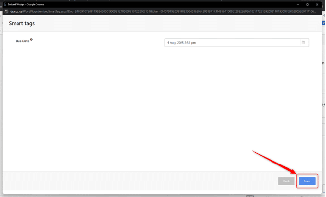 Smart Tags for Microsoft Word plugin - Send for Signing