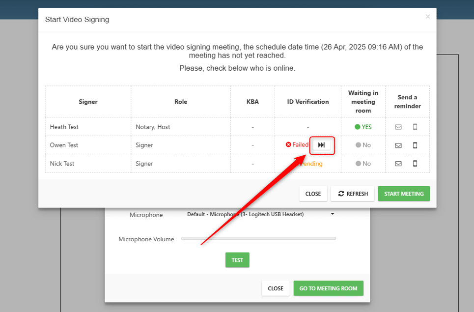 Video Signing and RON - Fast Forward IDV